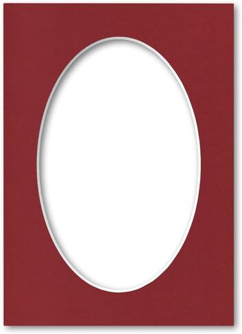 5x7 Matting for 4x6 Oval Photograph or Artwork 4-Ply Bevel Cut Acid Free Matboard for Picture framing (Navy Blue) in Saudi Arabia