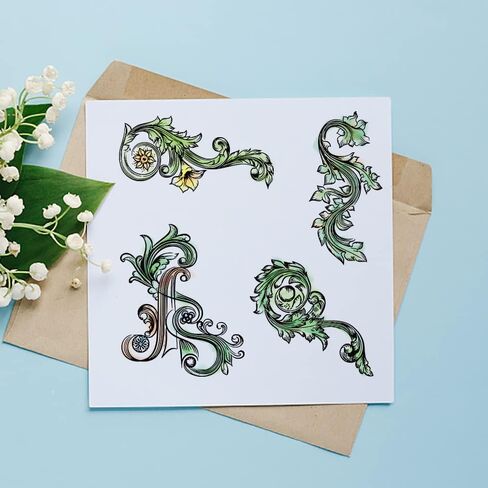Mountain Clear Stamps for Card Making Decorative Peaks Scenery Background Clear Stamp Mountains Transparent Silicone Stamps for DIY Scrapbooking Supplies Embossing Paper Card Album Decoration Craft in Saudi Arabia
