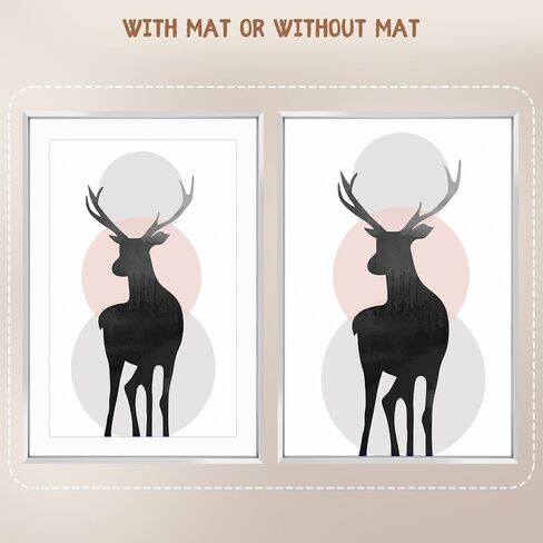 Space Art Deco, 11x14 Picture Frame Set of 3, Display Pictures 8x10 with Mat or 11x14 Without Mat, Wall Mounting Gallery Photo Frames, Gold in Kuwait