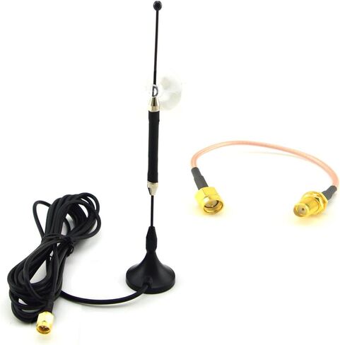 10dBi Gain 4G Antenna Booster 4G LTE SMA Antenna 862Mhz-2700Mhz with 3M RG174 Cable (Antenna with SMA Male to Female RG316 Cable) in Saudi Arabia