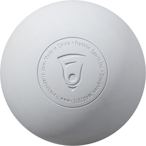 Franklin Sports Lacrosse Balls Bucket - Bulk Pack of (40) Official Size White Lax Balls for Practice + Training - 40 Ball Bucket Pack - Multi-Use Lacrosse, Massage Therapy + Yoga Balls for Athletes in Kuwait