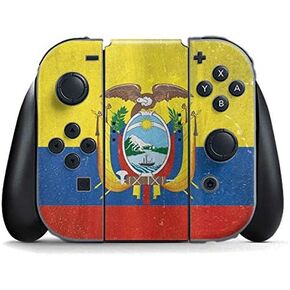 Skinit Decal Gaming Skin Compatible with Nintendo Switch (2017-2021) Joy-Con Controller - Brazil Soccer Flag Design