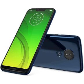 Motorola Moto G7 Power 32GB+3GB RAM XT1955-2 LTE Factory Unlocked GSM 5000mAh Battery Smartphone (International Version) (Marine Blue) (Renewed)