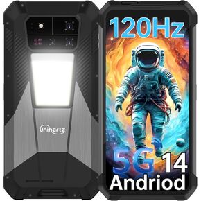 Shark 3 5G Rugged Smartphone Unlocked,512GB+32GB Rugged Phone with 6.73" 3K AMOLED Screen,11600mAh Battery,Android 14,1440 * 3200 Resolution,120Hz,5G Dual SIM