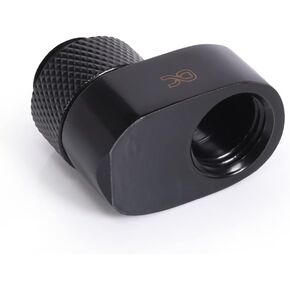 Alphacool Eiszapfen 16mm Offset Fitting Rotatable G1/4 OT to G1/4 IT, Black