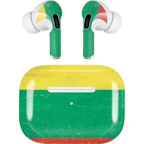 Skinit Decal Audio Skin Compatible with Apple AirPods Pro (2rd Gen, 2022) - Skinit Originally Designed Lithuania Flag Distressed Design