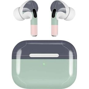 Skinit Decal Audio Skin Compatible with Apple AirPods Pro (2rd Gen, 2022) - Skinit Originally Designed Striped Spring Colors Design