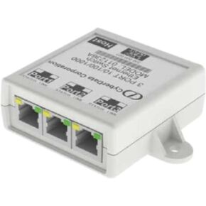 CyberData 3-Port Gigabit Ethernet Switch - 3 Ports - 2 Layer Supported - Twisted Pair - Wall Mountable - 2 Year Limited Warranty - RoHS, TAA Compliance