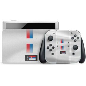 Skinit Decal Gaming Skin Compatible with Nintendo Switch OLED (2021) - Serbia Soccer Flag Design