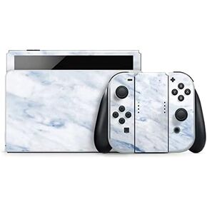 Skinit Decal Gaming Skin Compatible with Nintendo Switch OLED (2021) - Marbleized Blue Design