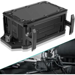 Track Mounted Battery Box Replace for YakAttack CellBlok (CLB-1002), for Fish Finders Compatible with Most 7, 9, or 10 Ah 12v Batteries, Fits for YakAttack Switchblade Transducer Arm