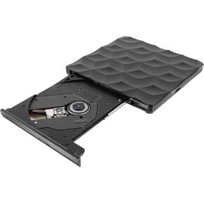 Housoutil USB Type-c External DVD Burner Portable DVD Rewriter Drive for and Desktop Compatible and Slim Optical Drive