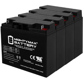 Mighty Max Battery 12V 22AH SLA Battery Replacement for APC Smart-UPS 1000XL - 4 Pack