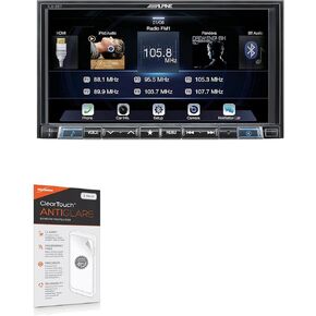 BoxWave Screen Protector Compatible with Alpine ILX-207 - ClearTouch Anti-Glare (2-Pack), Anti-Fingerprint Matte Film Skin for Alpine ILX-207, Alpine ILX-207, INE-W987HD