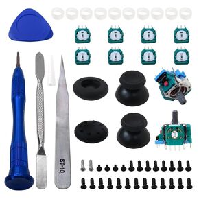 Analog Stick Replacement for PS5, 3D Joystick Module, Joystick Thumbstick Controller Accessory Part with Kit