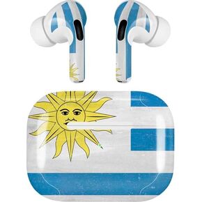 Skinit Skinit Audio Audio Skin متوافق مع Apple Airpods Pro (2rd Gen ، 2022) - Skinit في الأصل تصميم Uraguay التصميم المتعثر