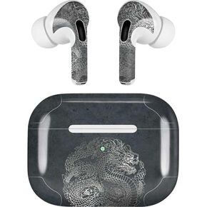 Skinit Decal Audio Skin Compatible with Apple AirPods Pro (2rd Gen, 2022) - Skinit Originally Designed Chinese Black Dragon Design