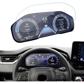 2PCS Dashboard Dashboard Protector Nano Screen Protector لمدة 12.3 بوصة 2024 2025 2023 Toyota RAV4 إكسسوارات DASH لوحة شاشة شاشة شاشة شاشة شاشة عالية البروتين لتويوتا راف 4