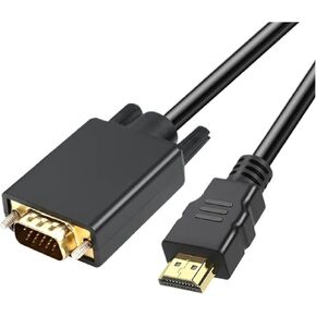 Black HDMI to Cable, HDMI Male to Male Adapter Plated 080P HD Video Cord for Computer, Desktop, PC in Kuwait