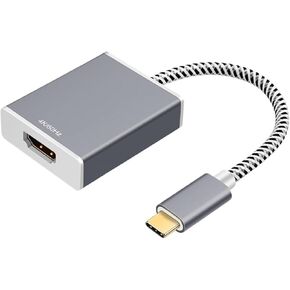 USB C to HDMI 4K 60Hz USB 3.1 TY>pe C to DVI HDMI Cable Adapter USB-C Video Adapter Cable for de*/ll Macs(C to VGA)
