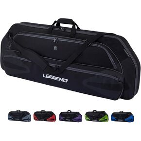 Legend Monstro Compound Bow Case - Soft Bow Case for Compound Bow, Padded Bow and Arrow Case for Archery Accessories, Premium Archery Bow Cases with 37" Arrow Tube Pocket for Travel - 44" Interior