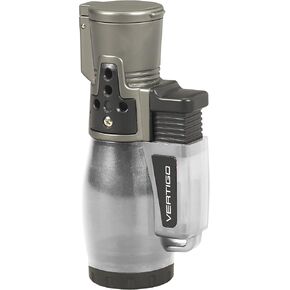 NEW VERTIGO BY LOTUS - CYCLONE II TRIPLE TORCH CIGAR LIGHTER - CLEAR