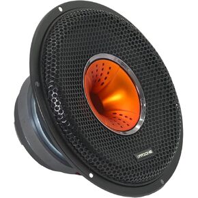 Warzone WZ80Si 8-Inch Mid-Range + Driver Speaker, 750W Max, 4 Ohms, 30oz Magnet, Black Steel Basket with Aluminum Dome Tweeter for Car Audio (Single)