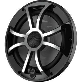 الأصوات الرطبة | Revo 8-XSB-SS | مكبر صوت عالي الناتج 8 "مكبر صوت بحري محوري مع الإضاءة الخلفية RGB وشبكة من الفولاذ المقاوم للصدأ الأسود