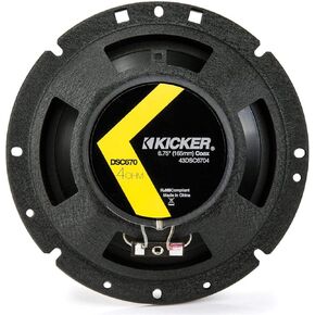2 Kicker 43DSC6704 D-Series 6.75" 240W 2-Way 4-Ohm Car Audio Coaxial Speakers (Renewed)