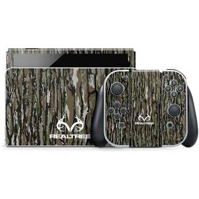 Skinit Decal Gaming Skin Compatible with Nintendo Switch OLED (2021) - Officially Licensed Realtree WAV3 Blue Camo Design