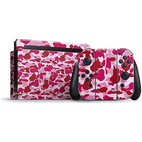 Skinit Decal Gaming Skin Compatible with Nintendo Switch Bundle - Grey Street Camo Design