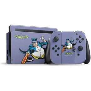 Skinit Skinit Gaming Gaming Skin متوافق مع حزمة Nintendo Switch - Comics DC مرخص رسميًا تصميم صورة البطريق