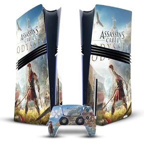 Head Case Designs Officially Licensed Assassin's Creed Alexios Odyssey Artwork Vinyl Sticker Gaming Skin Decal Compatible With Sony PlayStation 5 PS5 Pro Disc Edition Console & DualSense Controller