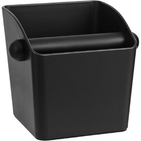 Espresso Knock Box Square High Side Wall Splash Prevention Design Knock Box Shock Absorbing Non Slip Knock Box Espresso With Removable Knock Bar Espresso Accessories for Home/Office