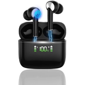 Bluetooth Earbuds - Ear Buds Wireless Bluetooth - True Wireless Noise Cancelling Earphones - Up to 151h Standby time - Earphones for Laptops, Tablets, Mobile Phones