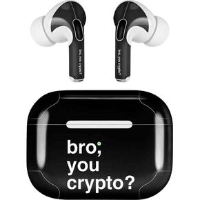 Skinit Decal Audio Skin Compatible with Apple AirPods Pro (2rd Gen, 2022) - Skinit Originally Designed Bro You Crypto Design