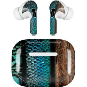 Skinit Skinit Audio Audio Skin متوافق مع Apple Airpods Pro (2rd Gen ، 2022) - Skinit مصمم في الأصل تصميم أزياء للحيوان