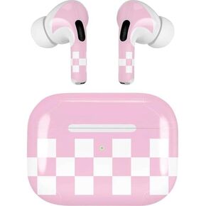 Skinit Decal Audio Skin Compatible with Apple AirPods Pro (2rd Gen, 2022) - Skinit Originally Designed Pink Checkerboard Design