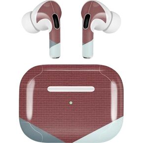 Skinit Skinit Audio Audio Skin متوافق مع Apple Airpods Pro (2rd Gen ، 2022) - Skinit في الأصل تصميم أشكال مثلث Marsala المصممة
