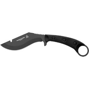 Tops Knives Trailhead Kukri Full Tang Fixed Blade- Sniper Grey Blade Finish- Black Kydex Sheath w/Beta Loop
