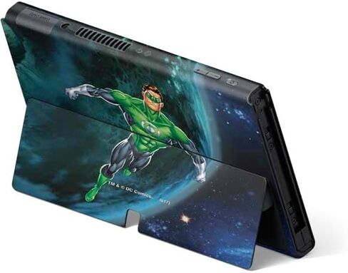Skinit Decal Gaming Skin Compatible with Nintendo Switch OLED (2021) - Officially Licensed DC Comics Green Lantern Action Pose in Space Design in Saudi Arabia