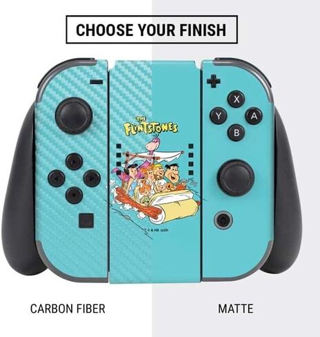 Skinit Skinit Gaming Gaming Skin متوافق مع حزمة Nintendo Switch - مرخص رسميًا لتصميم Flintstones و Rubbles in Kuwait
