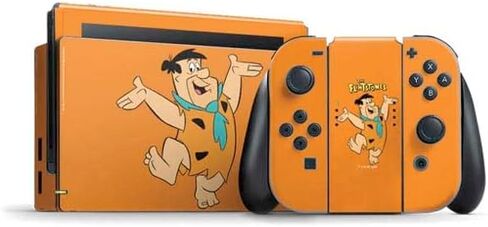 Skinit Skinit Gaming Gaming Skin متوافق مع حزمة Nintendo Switch - مرخص رسميًا لتصميم Flintstones و Rubbles in Kuwait