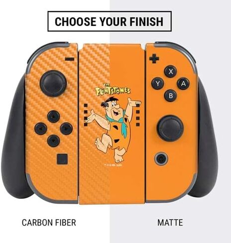 Skinit Skinit Gaming Gaming Skin متوافق مع حزمة Nintendo Switch - مرخص رسميًا لتصميم Flintstones و Rubbles in Kuwait