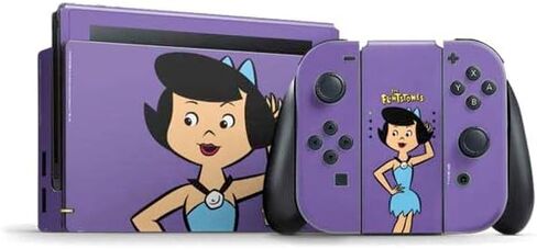 Skinit Skinit Gaming Gaming Skin متوافق مع حزمة Nintendo Switch - مرخص رسميًا لتصميم Flintstones و Rubbles in Kuwait