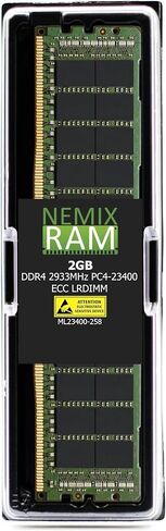 NEMIX RAM 384GB (6X64GB) DDR4 2933MHZ PC4-23400 4Rx4 1.2V CL21 288-PIN ECC LRDIMM KIT Load Reduce Server Memory Compatible with Dell PowerEdge R640 Rack Server in Kuwait