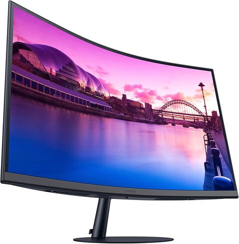SAMSUNG 27-Inch S39C Series FHD Curved Gaming Monitor, 75Hz, AMD FreeSync, Frameless Display, Built in Speakers, Slim Metal Stand, LS27C392EANXGO (Renewed) in Saudi Arabia