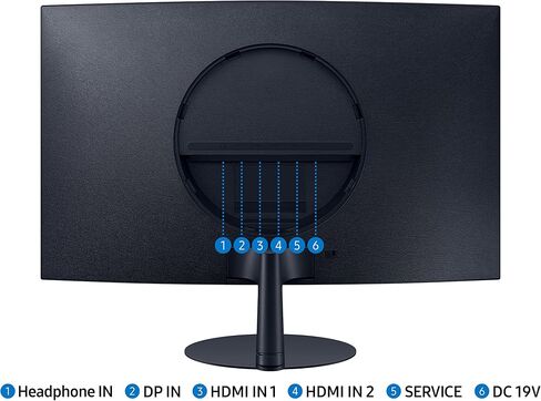 SAMSUNG 27-Inch S39C Series FHD Curved Gaming Monitor, 75Hz, AMD FreeSync, Frameless Display, Built in Speakers, Slim Metal Stand, LS27C392EANXGO (Renewed) in Saudi Arabia