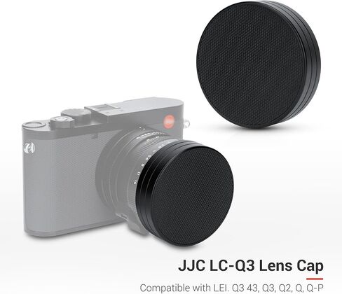 غطاء العدسة المعدنية JJC لـ Leica Q3 Q3 43 Q2 Q Q-P الكاميرات الرقمية ، ووقوف العدسات المضادة للغبار مع سطح الناعم الداخلي وسطح PU الجلدي in Kuwait