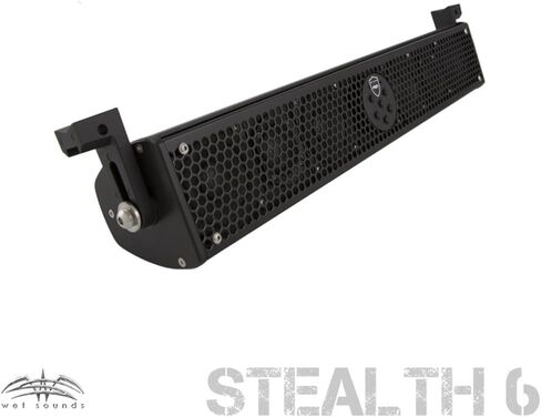 الأصوات الرطبة Stealth 6 Ultra HD Black + UTV طقم التثبيت ، قوس التمرير ومشبك أنبوب 1.5 "جولة 1.5" in Saudi Arabia